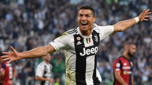 Cristiano Ronaldo On Juventus Jersey